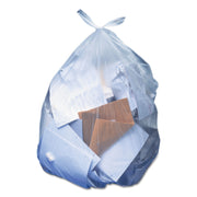 Linear Low-Density Can Liners, 33 Gal, 0.65 Mil, 30" X 39", Clear, 250/carton