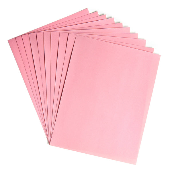 Velour Paper - 10 sheets 8.5"x11", Pink
