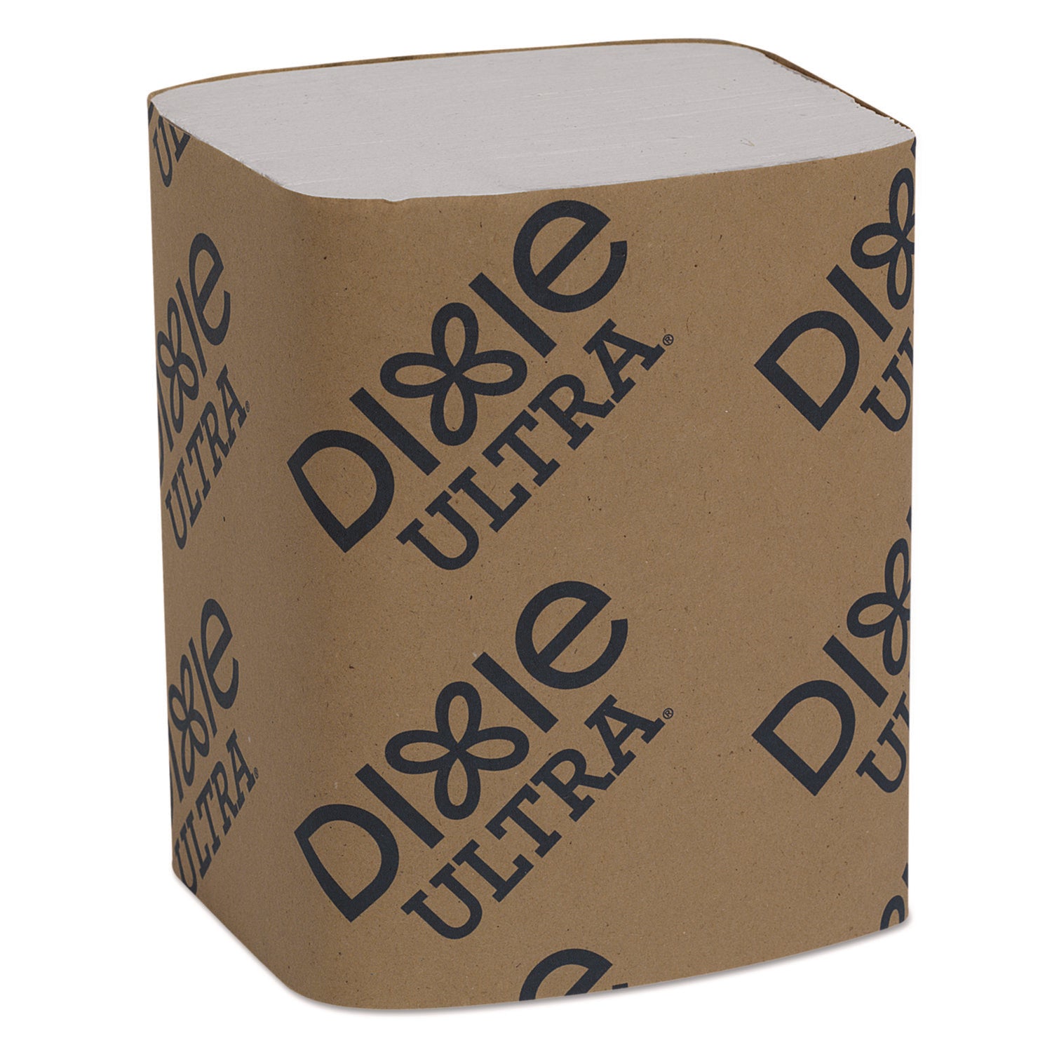 Dixie Ultra Interfold Napkin Dispenser Refill, 2 Ply, White, 250 Napkins per Pack, 24 Packs per Carton