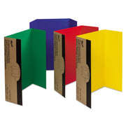 Pacon Presentation Boards, Tri-fold, Assorted Colors, 36" x 48", 1 Carton