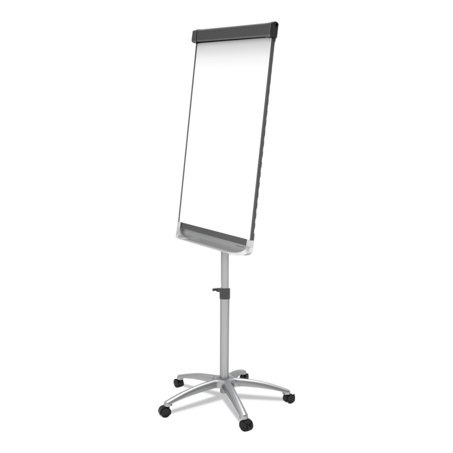 Quartet Prestige 2 Mobile Presentation Easel, 24" x 36", White Painted Steel Surface, Graphite Aluminum Frame, Vertical, Magnetic, Includes 1 Easel, Flip Chart Holder, 4 Dry Erase Markers, 2 Magnets