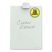 9" (0.8 ft) Width x 11" (0.9 ft) Height - White Glass Surface - Rectangle - Horizontal/Vertical - Magnetic - 1 Each