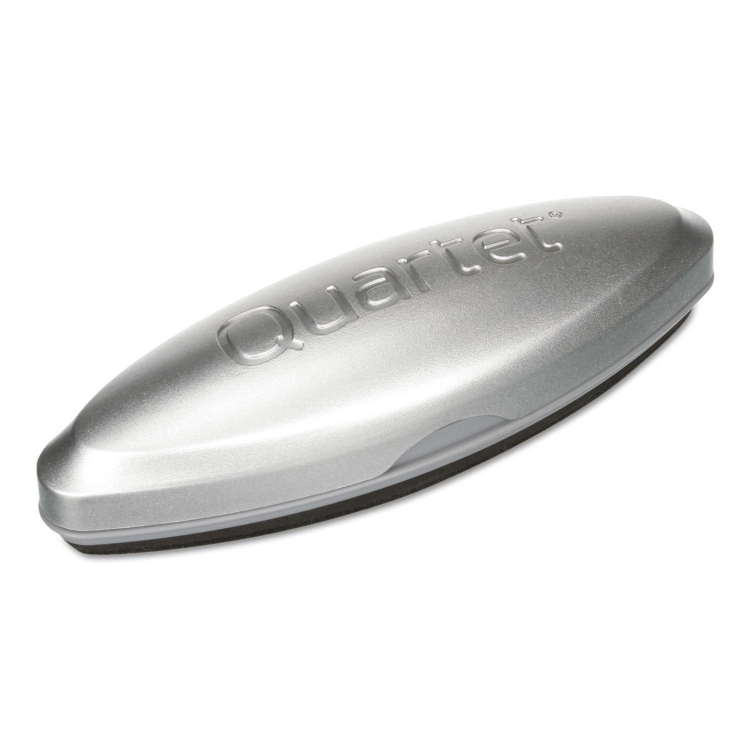 2" Width x 6.50" Length - Used as Ink Remover, Residue Remover - Magnetic, Durable, Easy-grip Handle - Silver - Felt, MicroFiber - 1 Each