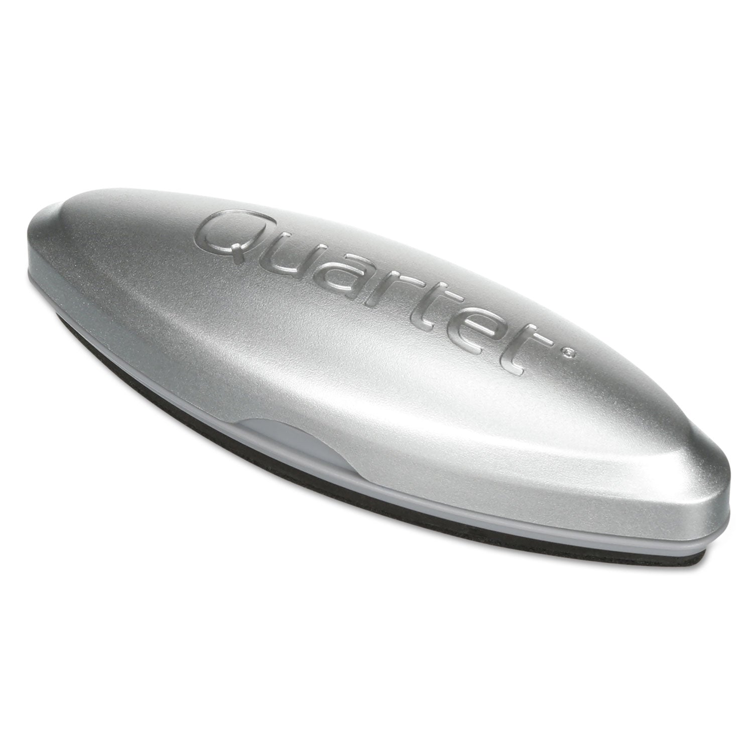 2" Width x 6.50" Length - Used as Ink Remover, Residue Remover - Magnetic, Durable, Easy-grip Handle - Silver - Felt, MicroFiber - 1 Each