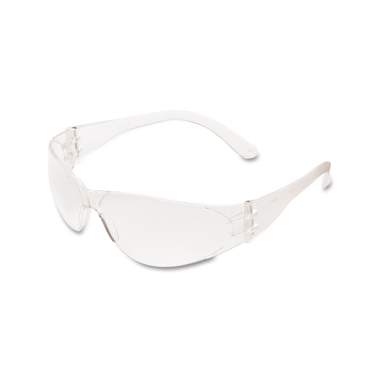 Checklite Scratch-Resistant Safety Glasses, Clear Lens, 12/box