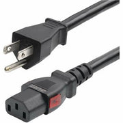 12ft 3.6m Heavy Duty Power Cord, NEMA 5-15P to Locking C13 AC Power Cable, 15A 125V, 14AWG,