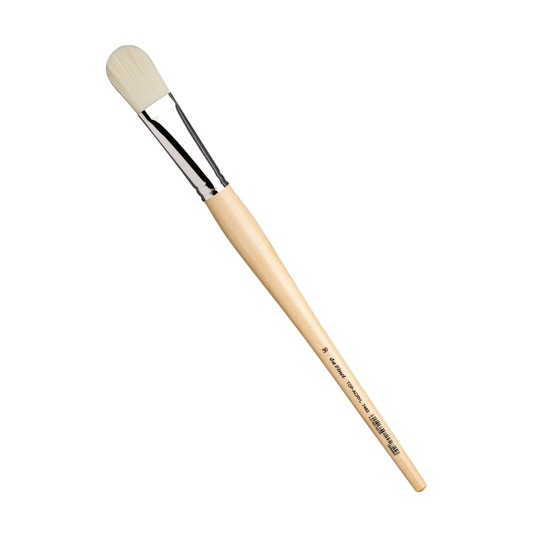 TOP-ACRYL White Brush, Synthetic, Acrylic & Oil, Filbert, Series 7482, Size 30