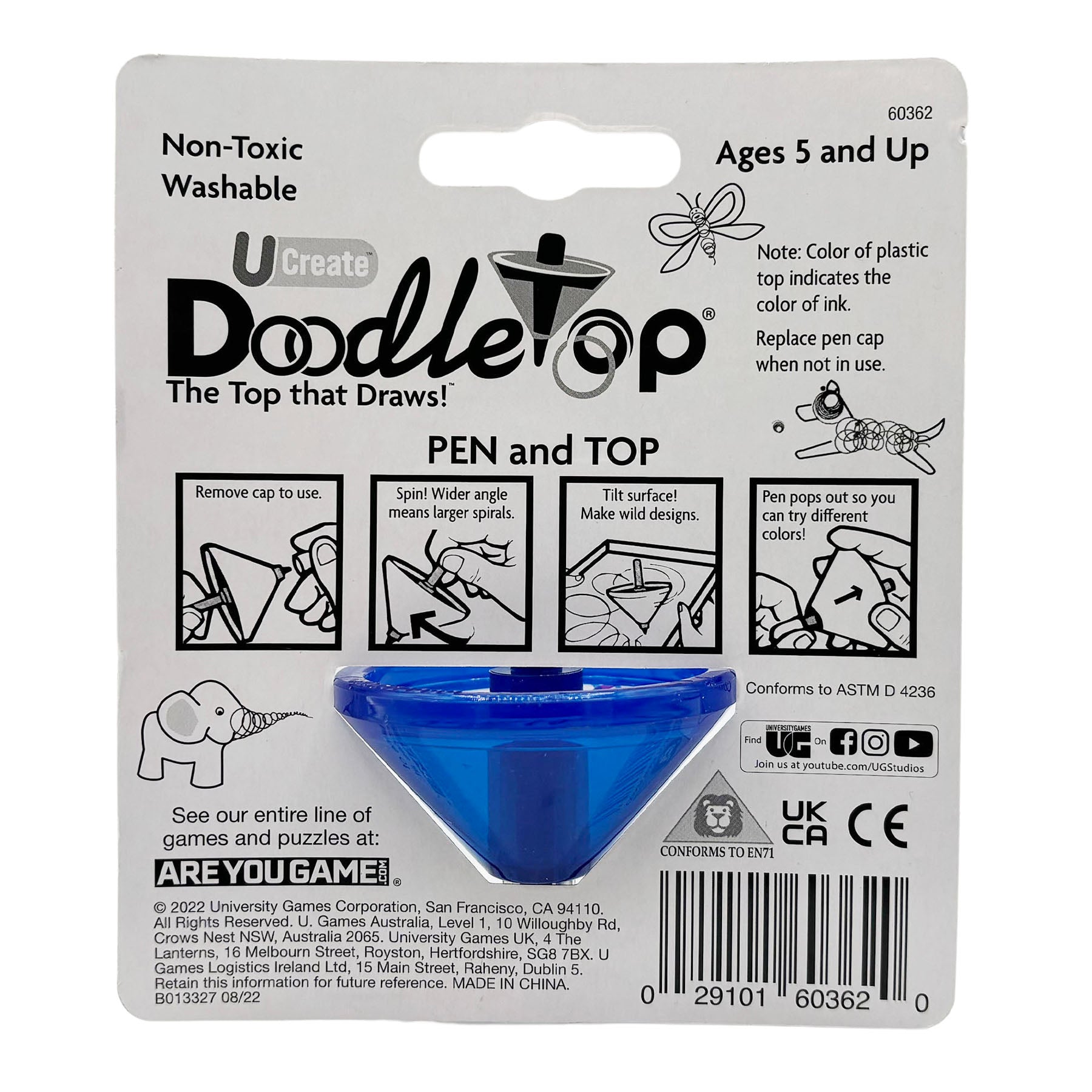 Doodletop, Assorted Colors, Pack of 2