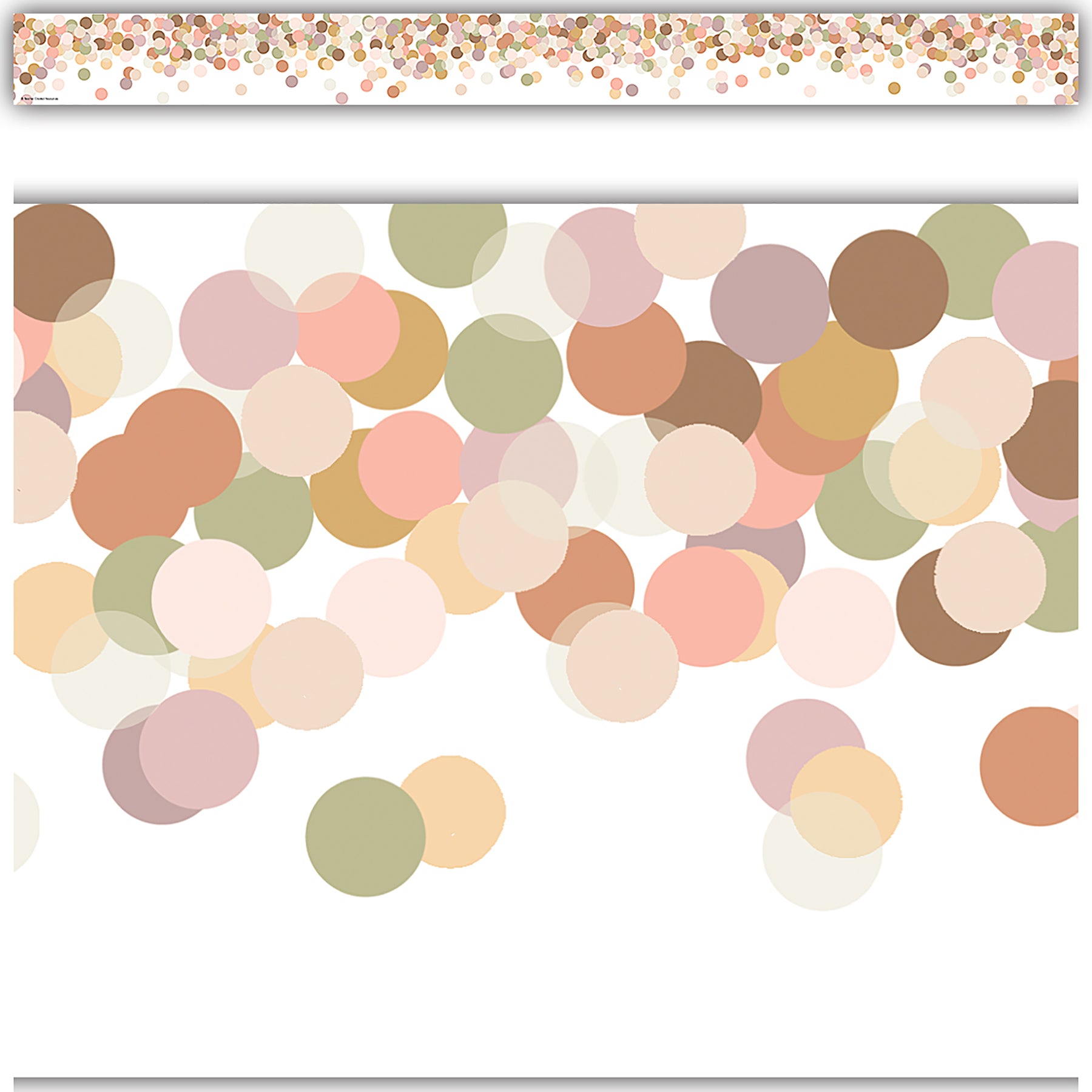 Calming Confetti Straight Border Trim, 35 Feet