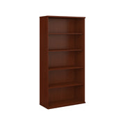 Bush Business Furniture Series C 36W 5 Shelf Bookcase in Mahogany - 35.71" Width x 15.43" Depth x 72.8" Height