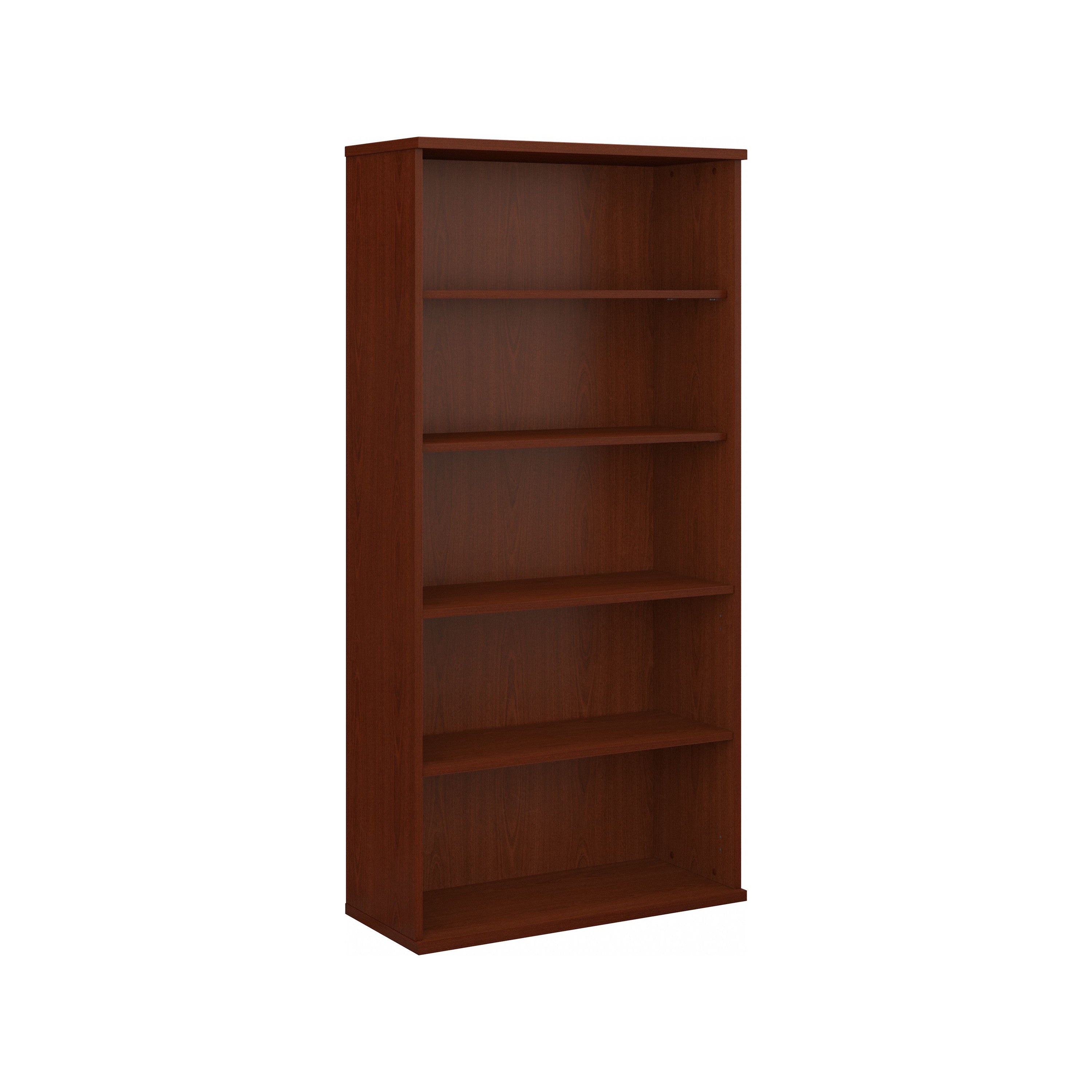 Bush Business Furniture Series C 36W 5 Shelf Bookcase in Mahogany - 35.71" Width x 15.43" Depth x 72.8" Height