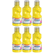 (6 EA) TEMPERA PAINT WASH 8OZ YLW