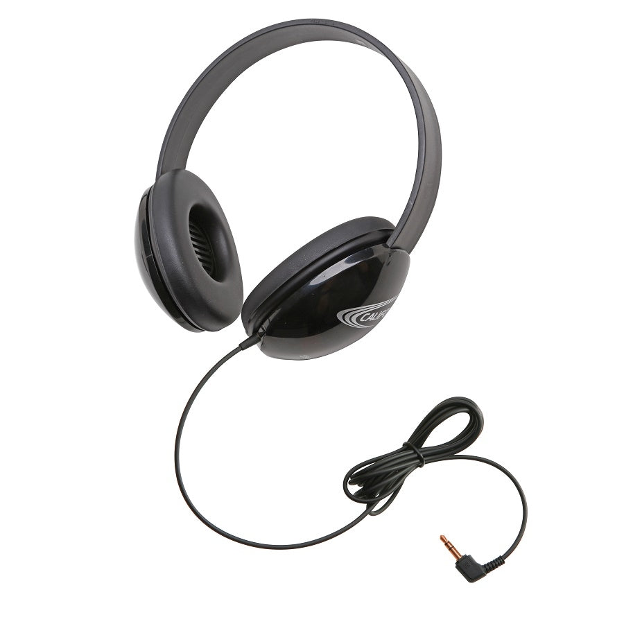 Listening First Stereo Headphone with 2-layered Cut and Chew Resistant Cord, Black