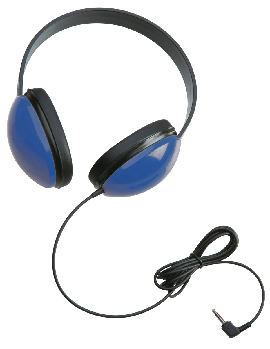 Listening First Stereo Headphone with 2-layered Cut and Chew Resistant Cord, Blue