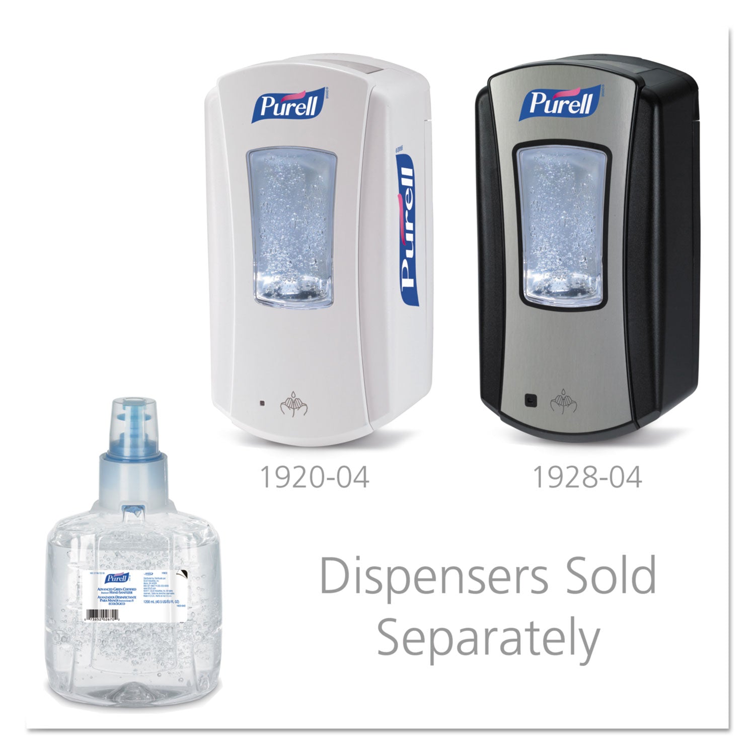 PURELL&reg; Hand Sanitizer Gel Refill - 1.27 quart - Hands-free Dispenser - Kill Germs - Skin, Hand - Clear - Fragrance-free, Dye-free - 2 / Carton