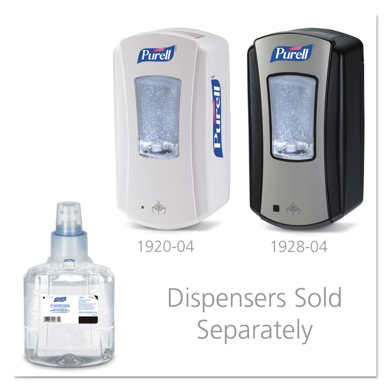 PURELL&reg; Hand Sanitizer Foam Refill - 1.27 quart - Hand, Skin - Clear - Fragrance-free, Dye-free - 2 / Carton
