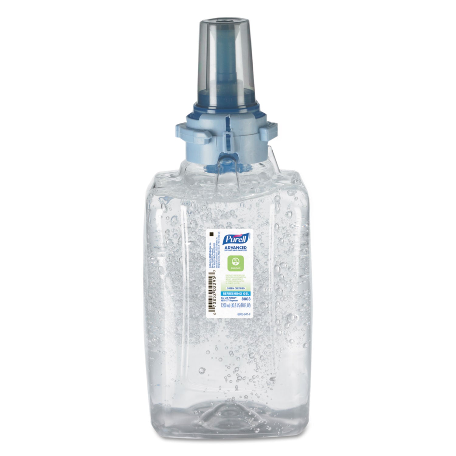 PURELL&reg; Hand Sanitizer Gel Refill - Fragrance-free Scent - 1.27 quart - Push Pump Dispenser - Kill Germs - Skin, Hand - Clear - Dye-free, Fragrance-free, Durable - 3 / Carton