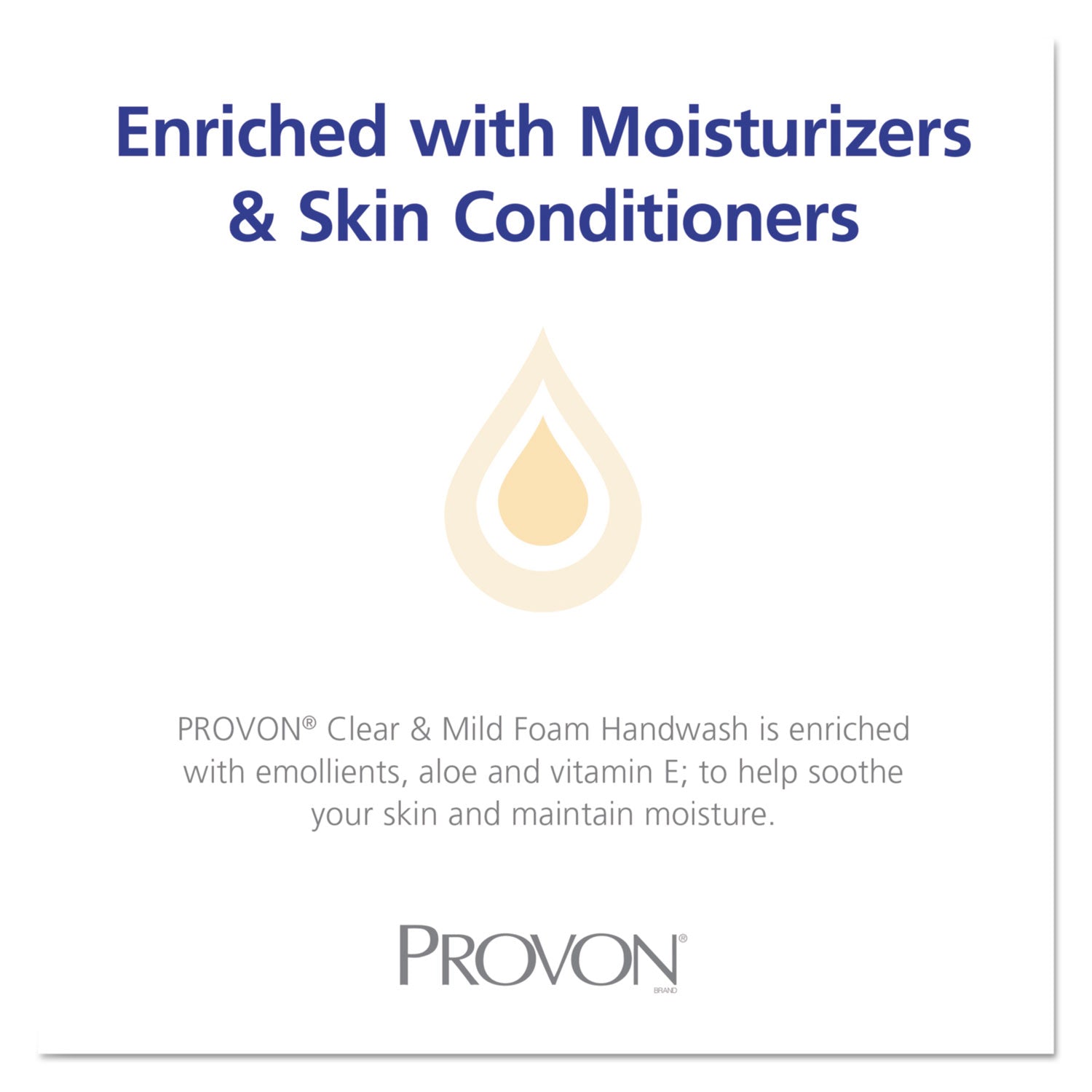 Provon ADX-7 Clear & Mild Foam Handwash - Fragrance-free Scent - 23.67 fl oz - Pump Bottle Dispenser - Kill Germs - Hand - Moisturizing - Clear - Rich Lather, Dye-free, Bio-based - 1 Each