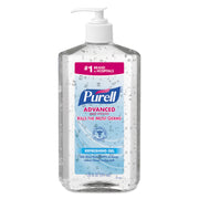 PURELL&reg; Advanced Hand Sanitizer - Clean Scent - 20 fl oz - Pump Bottle Dispenser - Kill Germs - Hand, Skin - Moisturizing - Clear - Triclosan-free, Paraben-free, Phthalate-free - 1 Each