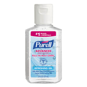 9605-24 Purell 2 Oz. Advanced Hand Sanitizer Refreshing Gel Flip Cap