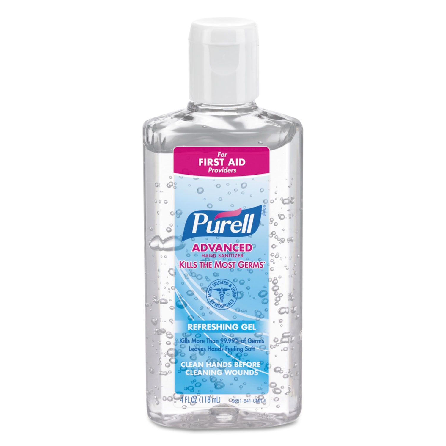 PURELL&reg; Advanced Hand Sanitizer Gel - Clean Scent - 4 fl oz - Flip Top Bottle Dispenser - Kill Germs - Hand - Moisturizing - Clear - Anti-irritant, Dye-free - 1 Each