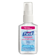 PURELL&reg; Advanced Hand Sanitizer Gel - 2 fl oz - Pump Bottle Dispenser - Kill Germs - Hand - Clear - 1 Each