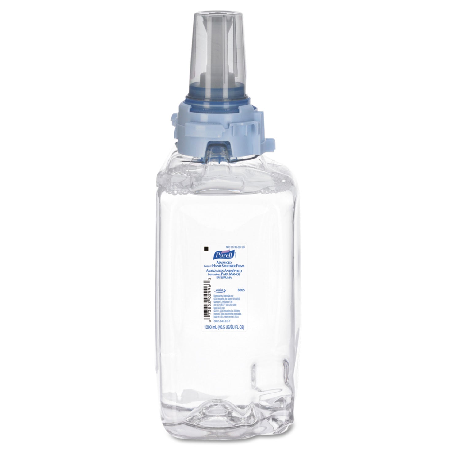 PURELL&reg; Hand Sanitizer Foam Refill - Clean Scent - 1.27 quart - Push Pump Dispenser - Skin, Hand - Moisturizing - Chemical-free - 3 / Carton