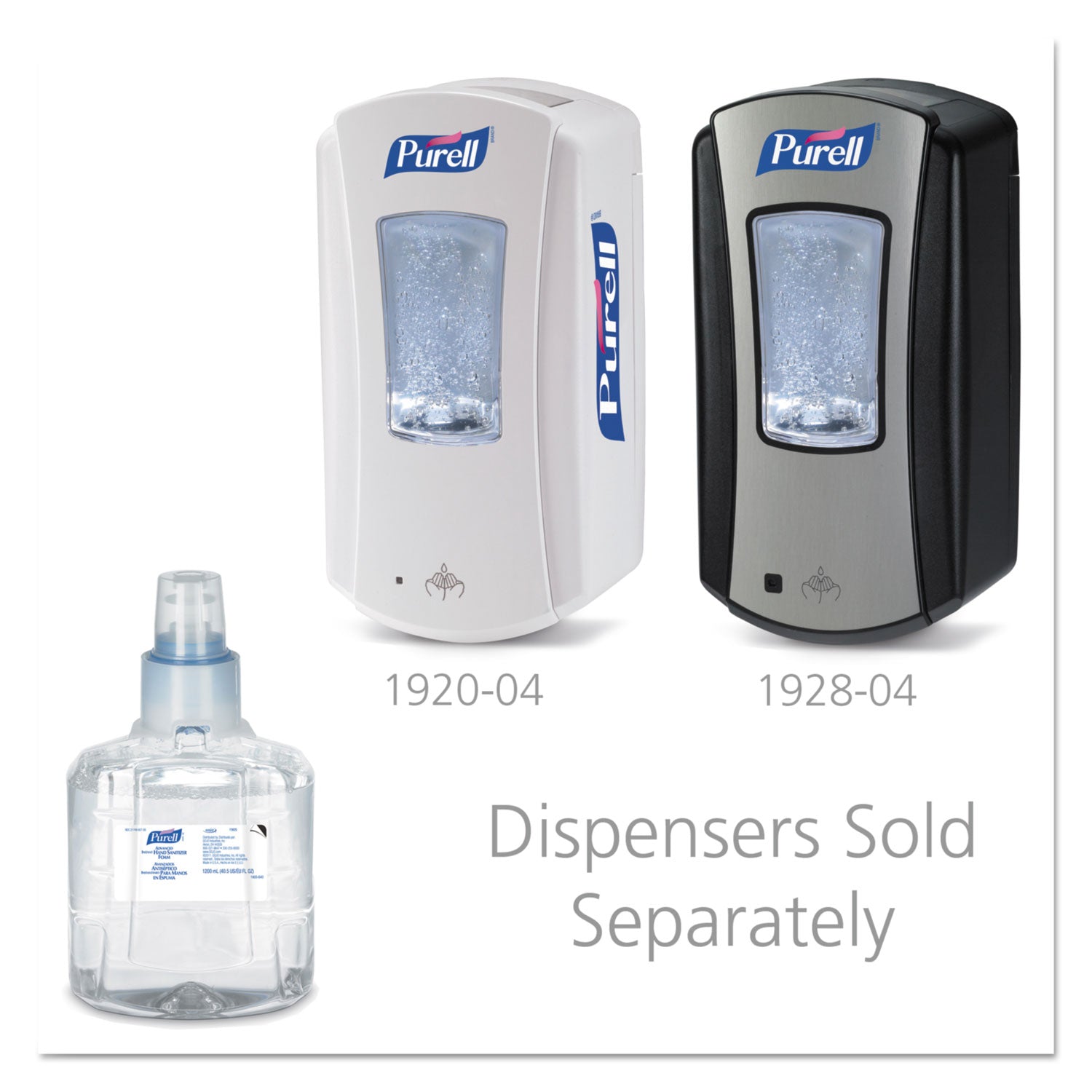 PURELL&reg; Hand Sanitizer Foam Refill - Clean Scent - 1.27 quart - Kill Germs - Hand, Skin - Clear - Chemical-free - 2 / Carton