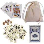 Mini Double 6 Dominoes, Dice and Card Travel Game