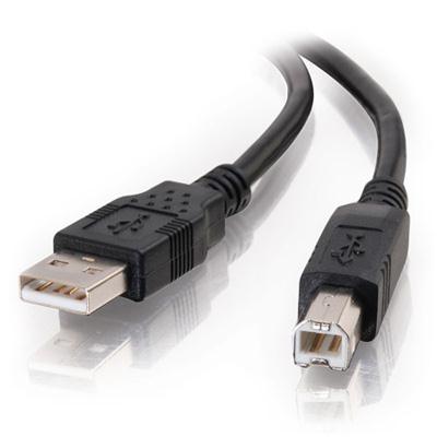 2M Usb 2.0  A B Cable Black