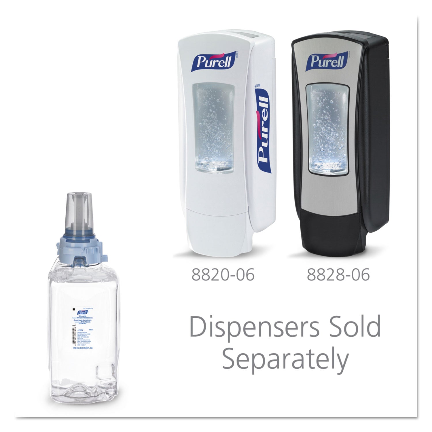 PURELL&reg; Hand Sanitizer Foam Refill - Clean Scent - 1.27 quart - Push Pump Dispenser - Skin, Hand - Moisturizing - Chemical-free - 3 / Carton