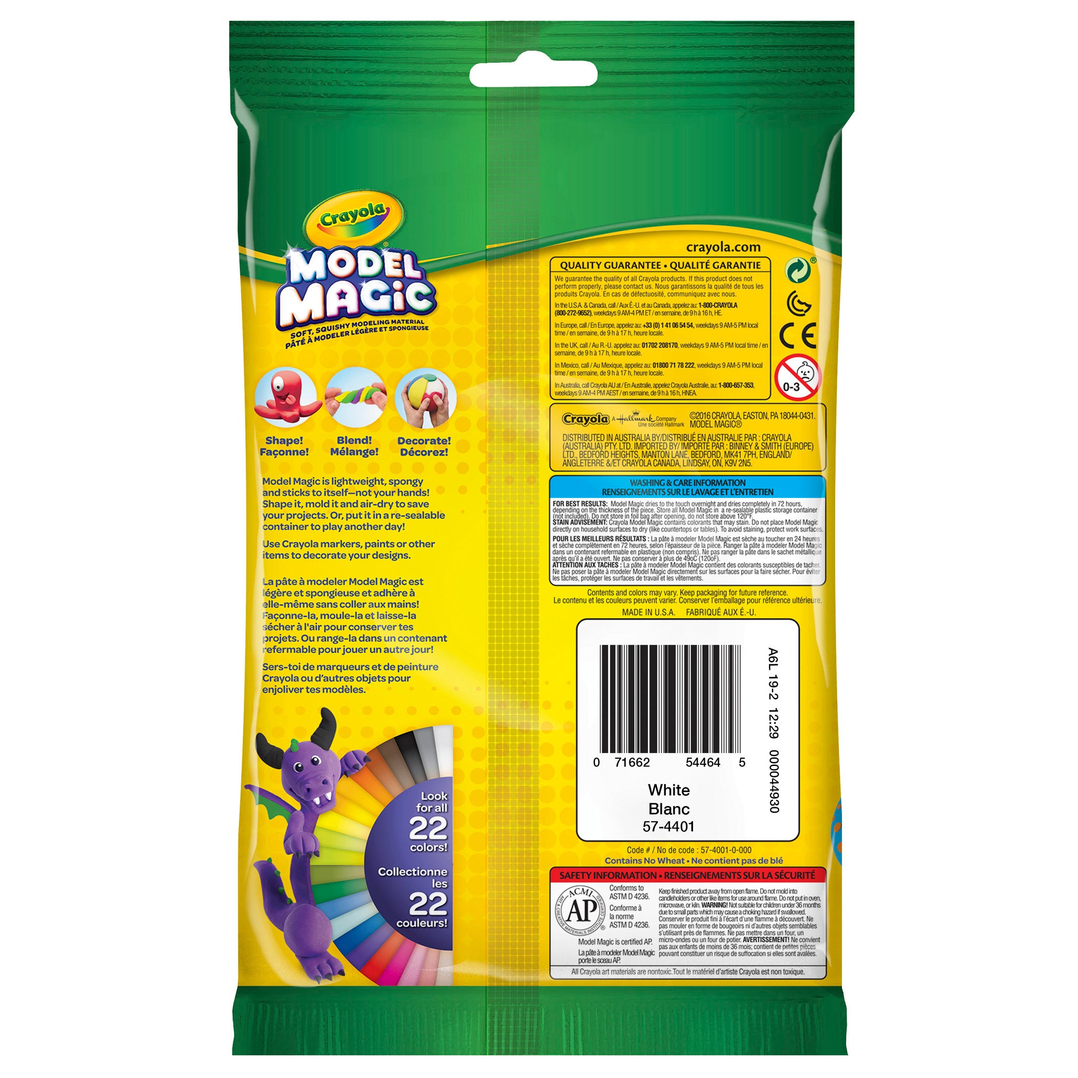 Model Magic® Modeling Compound, White, 4 oz. Pouch