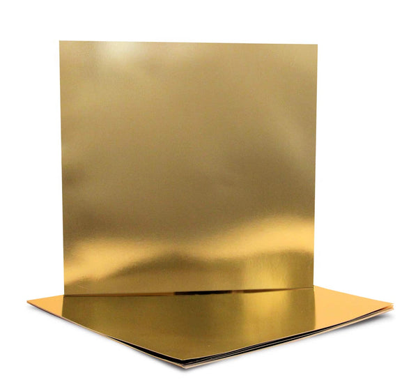 Metallic Foil Board - Double Sided, 10 sheets, 8.5"x11" gold