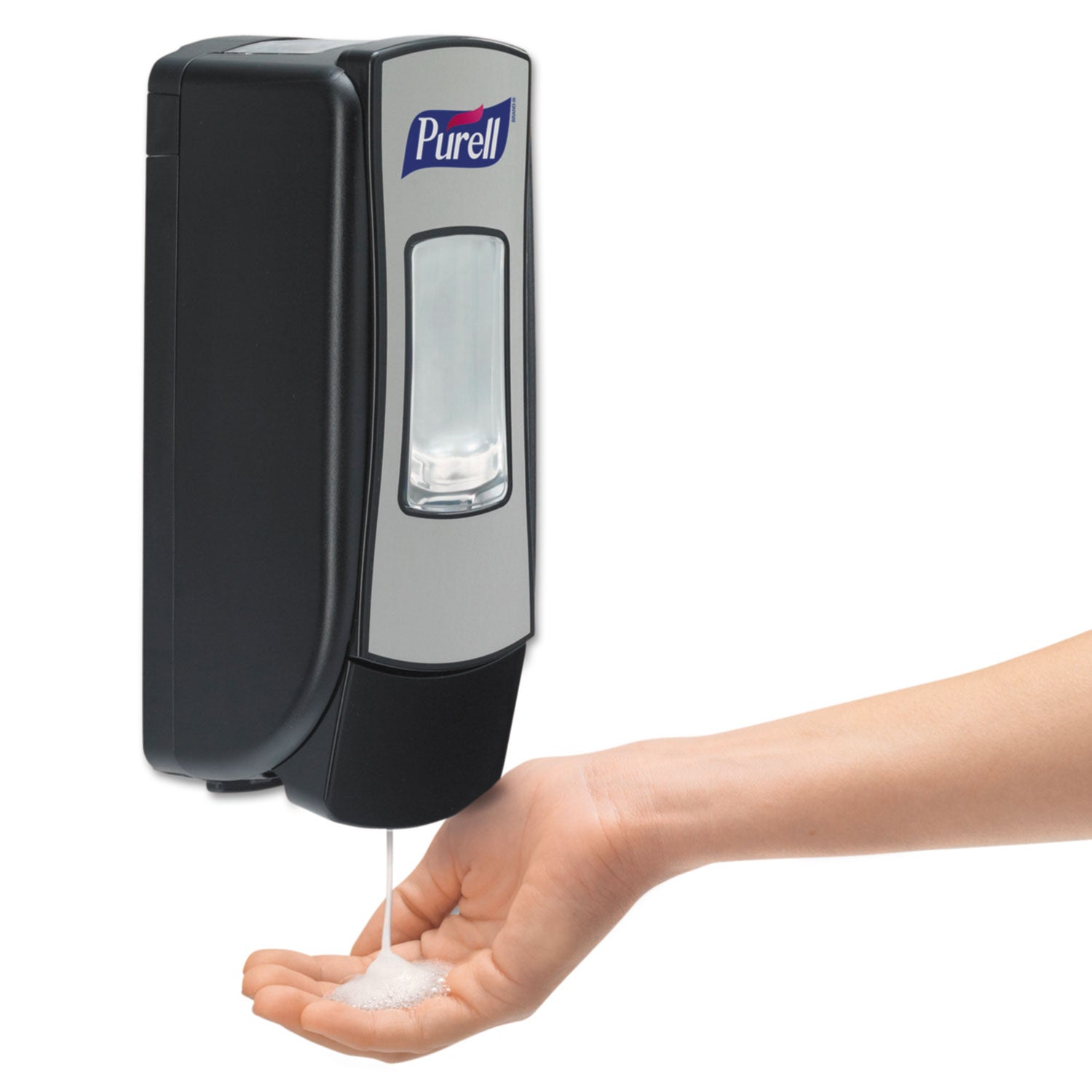 Adx-7 Dispenser, 700 Ml, 3.75 X 3.5 X 9.75, Chrome/Black