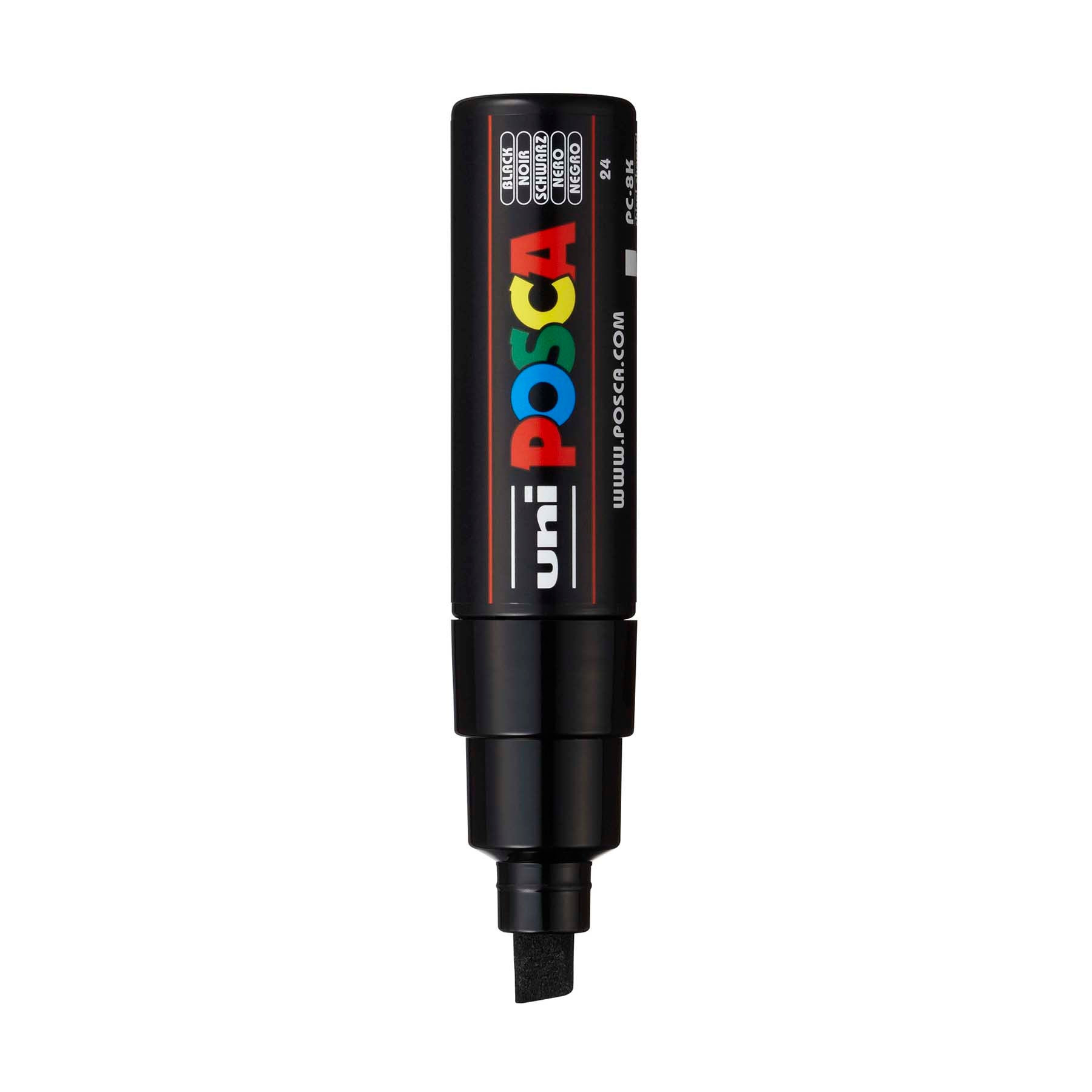 uni® POSCA PC-8K Water-Based Paint Markers, Broad Tip (8mm), Black