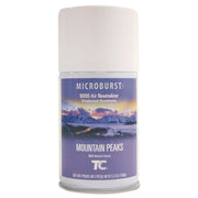 Tc Microburst 9000 Air Freshener Refill, Mountain Peaks, 5.3 Oz Aerosol Spray, 4/carton