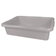 Rubbermaid Commercial 4.6G Bus/Utility Box - Dishwasher Safe - Gray - Plastic Body - 1 Each