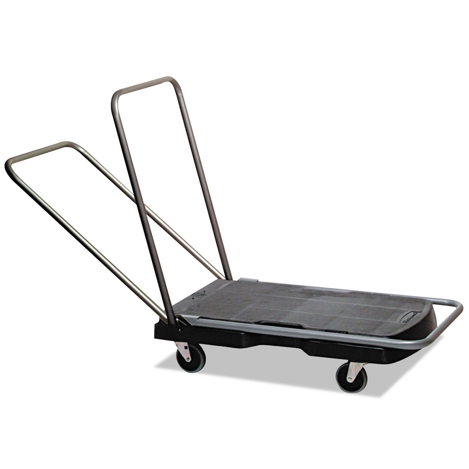 Folding Handle - 250 lb Load Capacity - 4 Casters - 3" Caster Size - High-density Polyethylene (HDPE) - 20.50" Width x 32.50" Height - Gray, Black - 1 Each