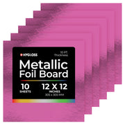 Metallic Foil Board - 10 ct., 12"x12", Purple