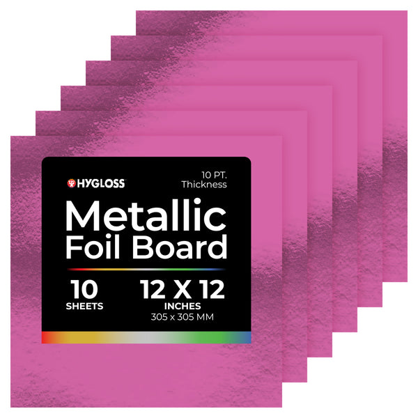 Metallic Foil Board - 10 ct., 12"x12", Purple