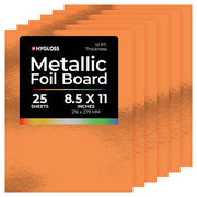Metallic Foil Board - 25 ct., 8.5"x11", Red Copper