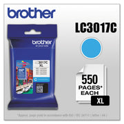 Brother Innobella LC3017C Original High Yield Inkjet Ink Cartridge - Cyan - 1 Each