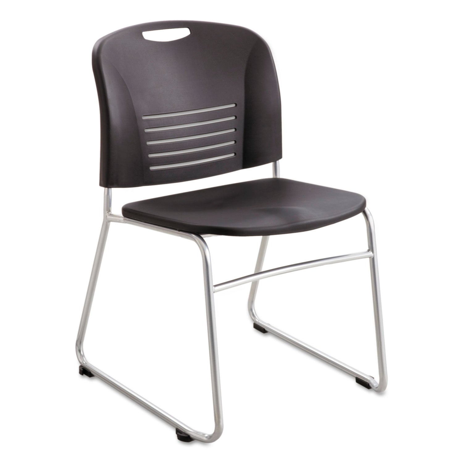 Vy Sled Bse Stack Chair Blk 2E