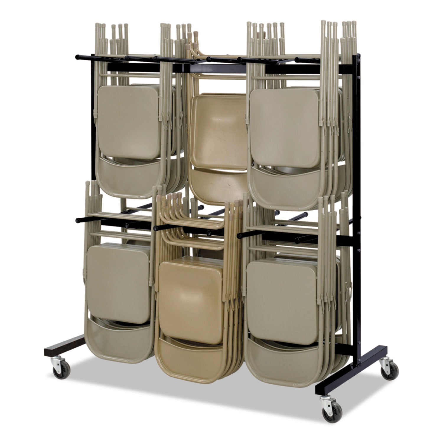 Cart Steel Chair Two-Tier Blk