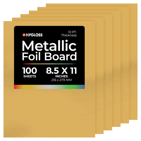 Metallic Foil Board - 25 ct., 8.5"x11", Red