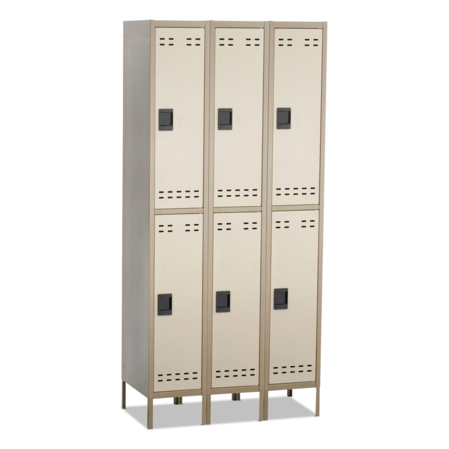 Locker Dble Tier 3 Column Tan