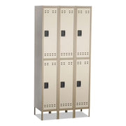 Locker Dble Tier 3 Column Tan