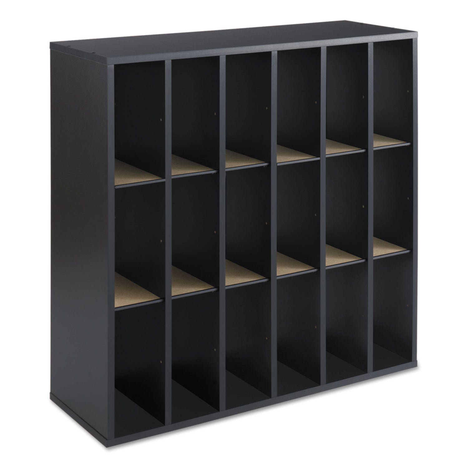 Mail Orgnzr Wood Adj 18 Comp