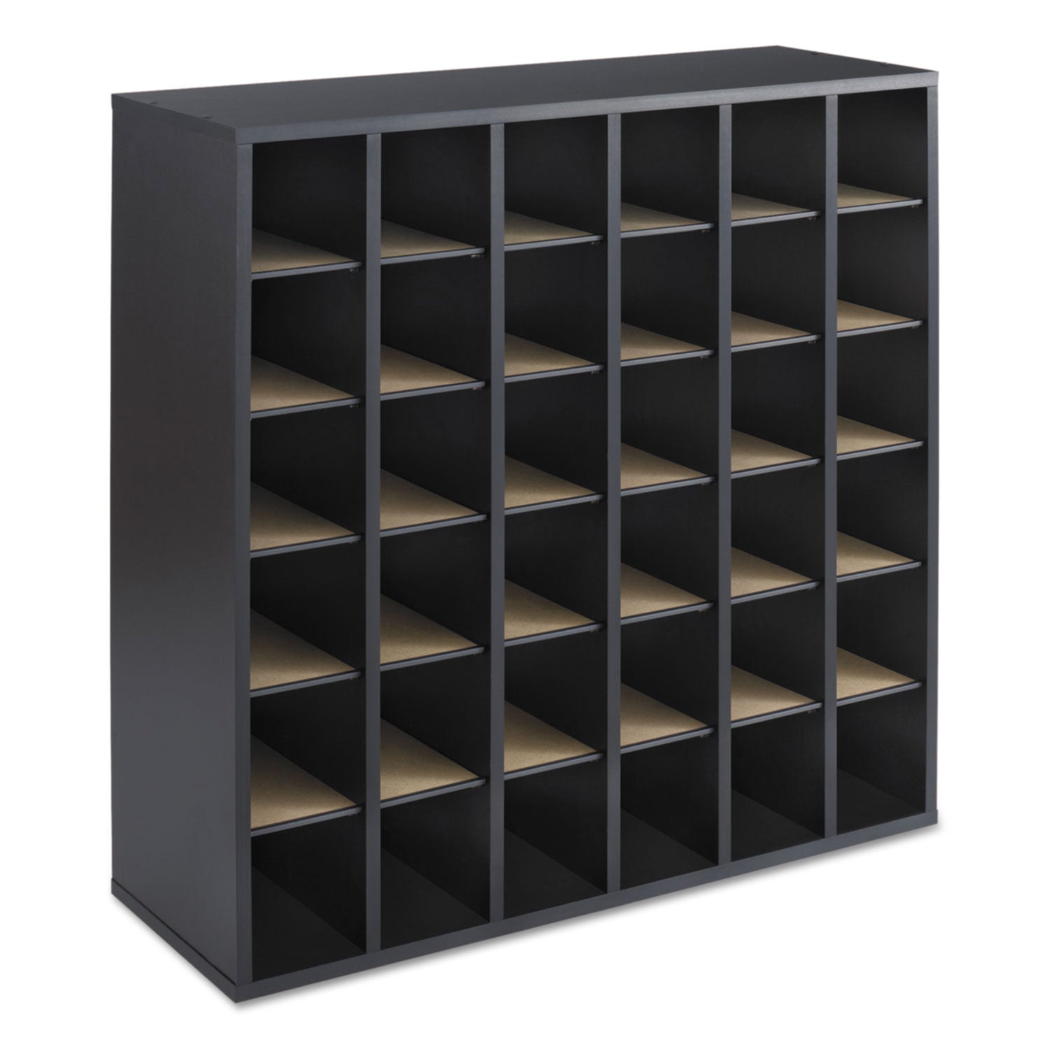 Mail Orgnzr Wood Adj 36 Comp