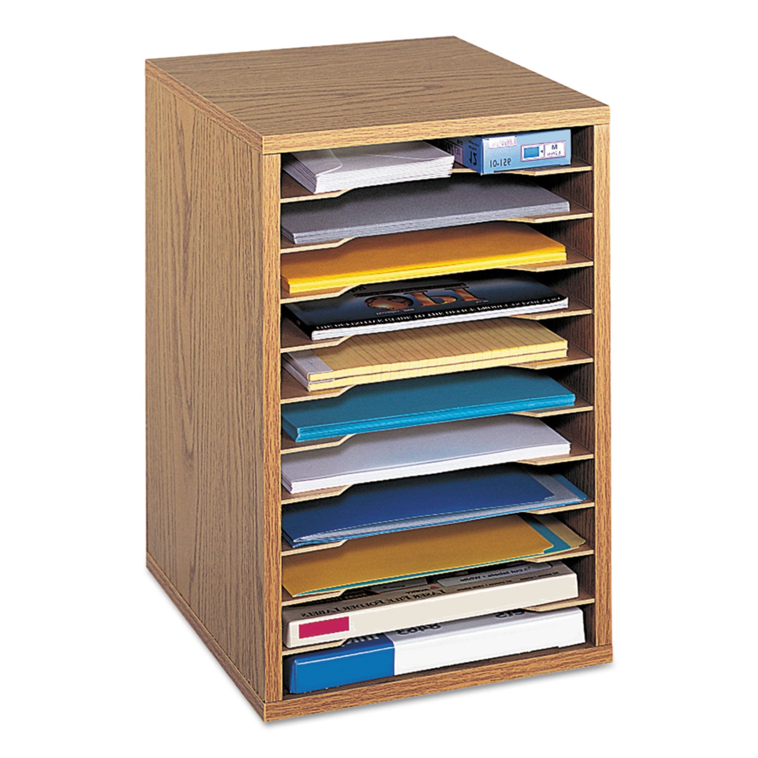 Orgnzr Wood Adj 11 Comp Mok